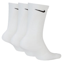 Load image into Gallery viewer, Nike Adult 3-Pack Everyday Plus Cushioned Socks - White