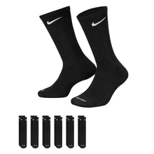 Load image into Gallery viewer, Nike Dri-Fit 6-Pack Cushioned Crew Socks - Black