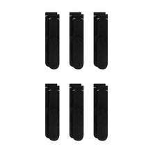 Load image into Gallery viewer, Nike Dri-Fit 6-Pack Cushioned Crew Socks - Black