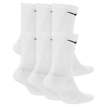 Load image into Gallery viewer, Nike Dri-Fit 6-Pack Cushioned Crew Socks - White