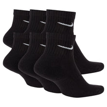 Load image into Gallery viewer, Nike Men's Everyday Cushioned 6-Pack Ankle Socks - Black