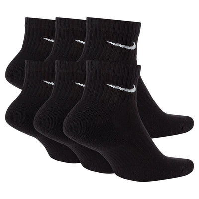 Nike Men's Everyday Cushioned 6-Pack Ankle Socks - Black