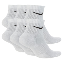 Load image into Gallery viewer, Nike Men's Everyday Cushioned 6-Pack Ankle Socks - White