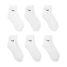 Load image into Gallery viewer, Nike Men's Everyday Cushioned 6-Pack Ankle Socks - White