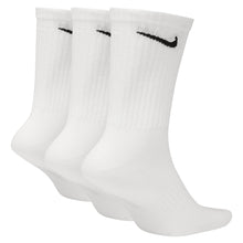 Load image into Gallery viewer, Nike Everyday Lightweight Crew Socks 3-Pack - White