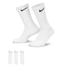 Load image into Gallery viewer, Nike Everyday Lightweight Crew Socks 3-Pack - White