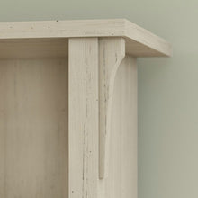 Load image into Gallery viewer, Antique White Large Entryway Coat Rack Storage Shoe Cubby Hall Tree