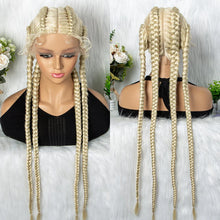 Load image into Gallery viewer, 32" Full Lace Four Braid Box Braids Wig | Kanekalon Synthetic Braided Wig for Black Women