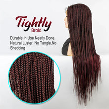 Load image into Gallery viewer, 36" Knotless Box Braids Full Lace Wig | Crochet Braids | Synthetic Braiding Hair | Black Women