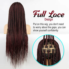 Load image into Gallery viewer, 36" Knotless Box Braids Full Lace Wig | Crochet Braids | Synthetic Braiding Hair | Black Women