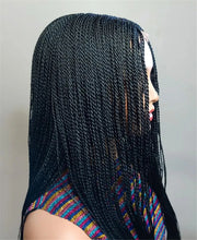 Load image into Gallery viewer, Senegalese Micro Twist Braided Wig | Bob Length | Light Passion Twist | Lace Front Wig | Black Women