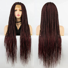 Load image into Gallery viewer, 36" Knotless Box Braids Full Lace Wig | Crochet Braids | Synthetic Braiding Hair | Black Women
