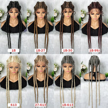 Load image into Gallery viewer, 32" Full Lace Four Braid Box Braids Wig | Kanekalon Synthetic Braided Wig for Black Women