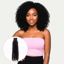 Load image into Gallery viewer, Afro Kinky Curly 100% Human Hair Tape In Extensions
