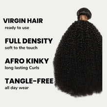 Load image into Gallery viewer, Afro Kinky Curly 100% Human Hair Bundles