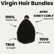Load image into Gallery viewer, Afro Kinky Curly 100% Human Hair Bundles