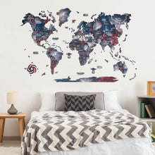 Load image into Gallery viewer, 3D Wooden World Map Alcor