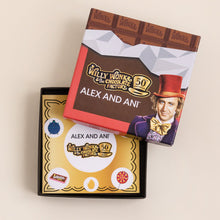 Load image into Gallery viewer, Willy Wonka 'Violet' Duo Charm Bangle