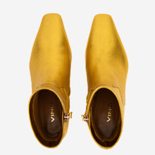 Load image into Gallery viewer, The Golden Glow Gold Leather Kitten Heel Women Boot