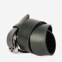Load image into Gallery viewer, The Prime Forest Green Leather Belt