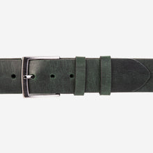 Load image into Gallery viewer, The Prime Forest Green Leather Belt