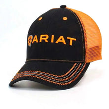 Load image into Gallery viewer, Ariat Black and Blaze - Trucker Cap