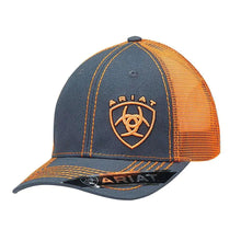Load image into Gallery viewer, Ariat Raised Orange Shield - Trucker Cap