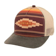 Load image into Gallery viewer, Ariat Tan Aztec - Trucker Cap
