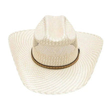 Load image into Gallery viewer, Ariat Two Tone Woven Double S (A73182) - (20X) Straw Cowboy Hat