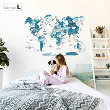 Load image into Gallery viewer, 3D Wooden World Map Aurora