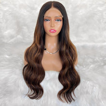 Load image into Gallery viewer, Ava Glueless 5x5 HD Lace Professionally Colored 100% Human Hair Closure Wig