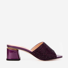 Load image into Gallery viewer, The Ailano Purple Glitter Leather Women Sandal