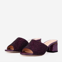Load image into Gallery viewer, The Ailano Purple Glitter Leather Women Sandal