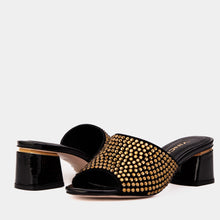 Load image into Gallery viewer, The Ailano Gold Glitter Leather Women Sandal