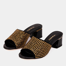 Load image into Gallery viewer, The Ailano Gold Glitter Leather Women Sandal