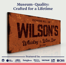 Load image into Gallery viewer, Whiskey And Wine Bar Sign II