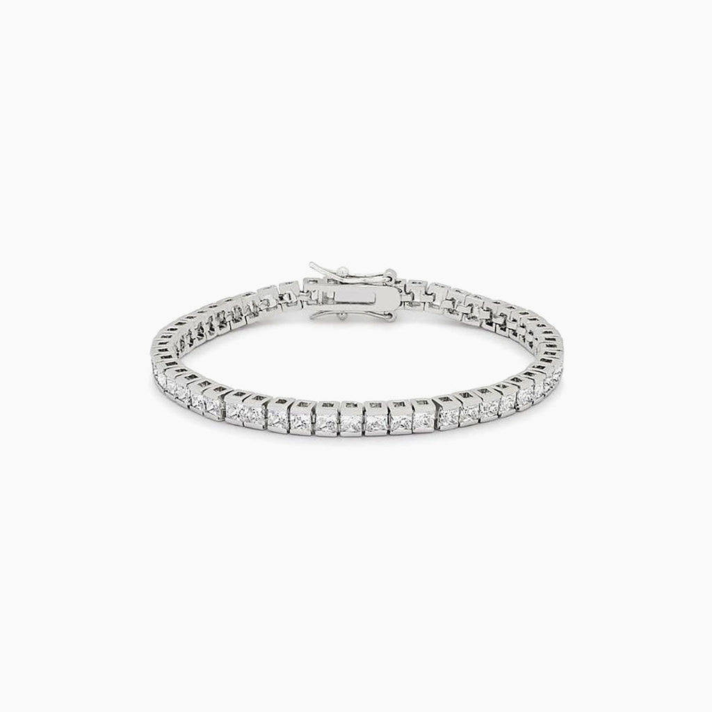 Princess Cubic Zirconia Tennis Bracelet