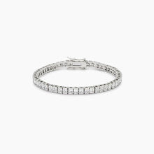 Load image into Gallery viewer, Princess Cubic Zirconia Tennis Bracelet