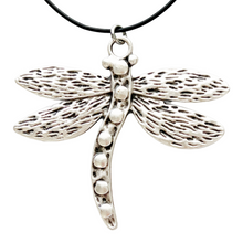 Load image into Gallery viewer, Bohemian Dragonfly Necklace Boho Nature Jewelry Large Dragonfly Pendant