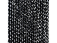 Load image into Gallery viewer, Quality Faceted Black Spinel Rondelle Beads 1x2mm/2x3mm/2x4m, SKU#U101