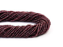 Load image into Gallery viewer, Top Quality Faceted Brazilian Garnet Rondelle Beads, 2x3mm/2x4mm, SKU#U107