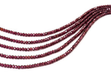 Load image into Gallery viewer, Top Quality Faceted Brazilian Garnet Rondelle Beads, 2x3mm/2x4mm, SKU#U107