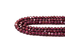 Load image into Gallery viewer, Top Quality Faceted Brazilian Garnet Rondelle Beads, 2x3mm/2x4mm, SKU#U107
