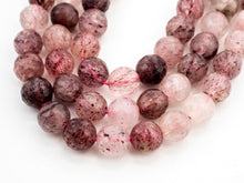 Load image into Gallery viewer, Natural strawberry quartz faceted beads, 6mm/8mm/10mmSKU#137
