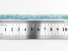 Load image into Gallery viewer, High Quality Natural Aquamarine Rondelle beads, 5x7mm/5x8mm, Faceted Rondelle Gemstone Beads, 15.5inch strand, SKU#U139