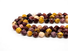 Load image into Gallery viewer, Unique Diamond Cut Quality Natural Mookaite beads, Sku#U134