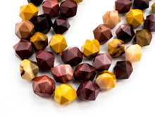 Load image into Gallery viewer, Unique Diamond Cut Quality Natural Mookaite beads, Sku#U134