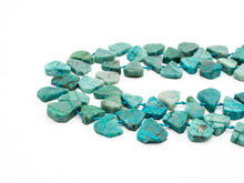 Load image into Gallery viewer, Quality Natural Chrysocolla beads,15-19mm, Teardrop Shape Top Drill Gemstone Beads, Natural Green Gemstone, 15-16inch strand, SKU#U162C