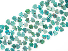 Load image into Gallery viewer, Quality Natural Chrysocolla beads,15-19mm, Teardrop Shape Top Drill Gemstone Beads, Natural Green Gemstone, 15-16inch strand, SKU#U162C