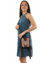 Load image into Gallery viewer, Scully Fringe Fiesta Leather Crossbody Micro Bag - Women's Handbag